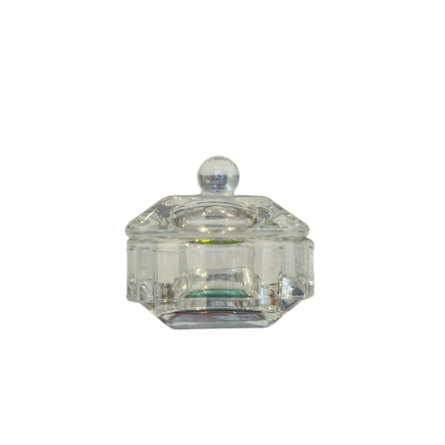 Glass Dappen Dish with Lid - Square