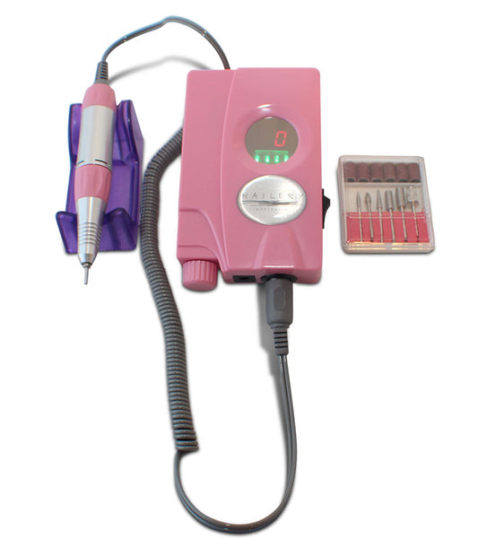 Portable Cordless Electric Nail Drill - Pink