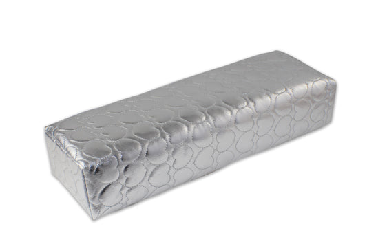 Faux Leather Love Heart Stitch Arm Rest-Silver