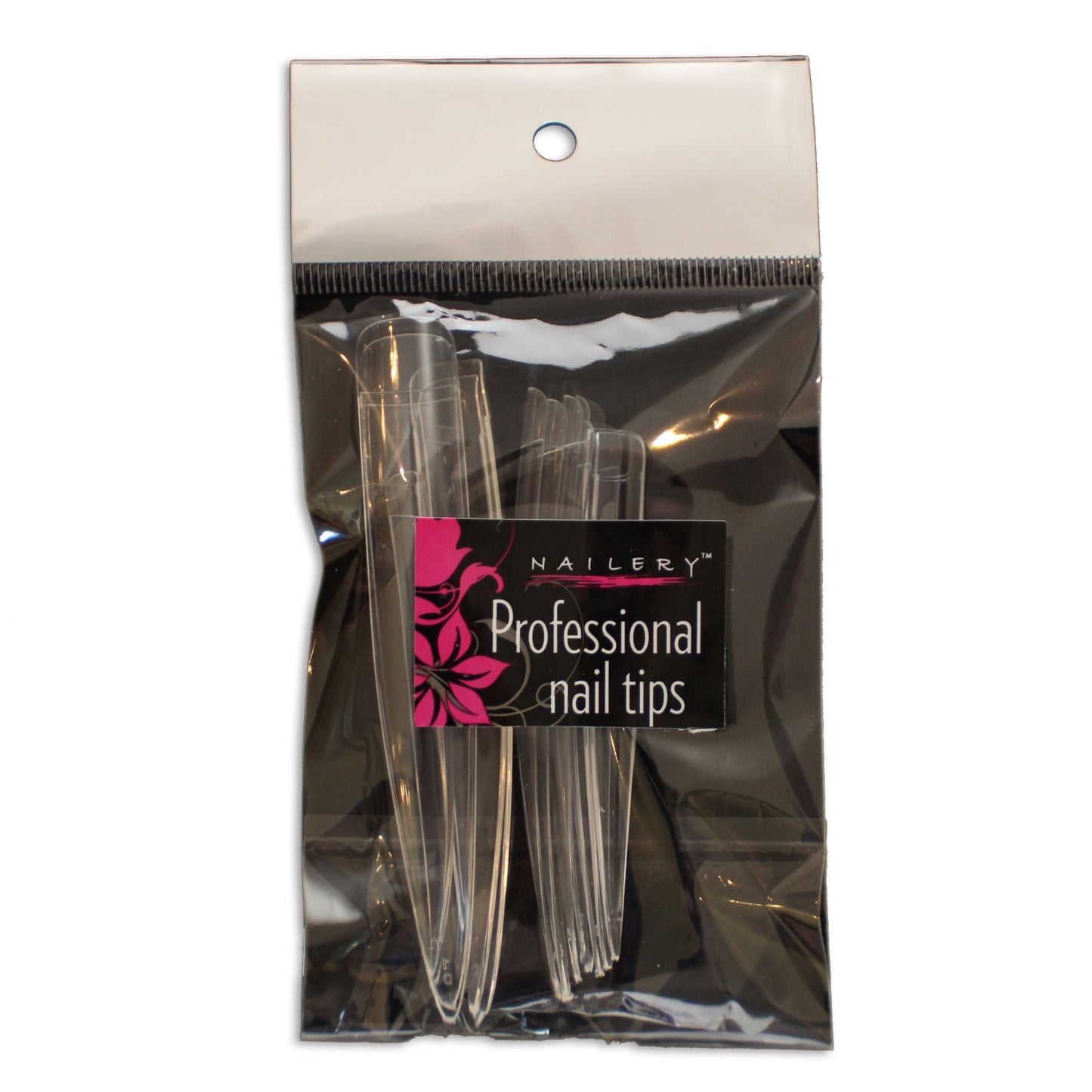 Long Stiletto Tips - Clear 12pcs