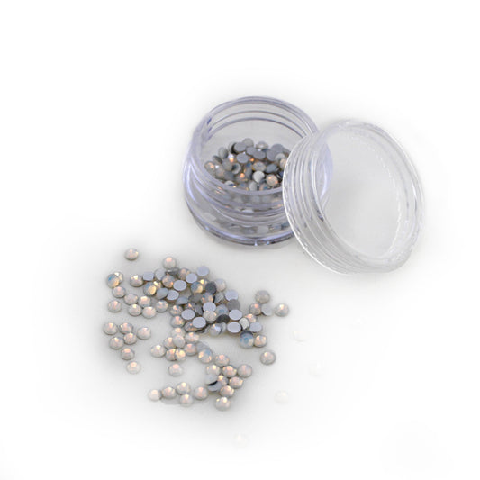 Opal Crystal (size SS10) Silver 100 pcs