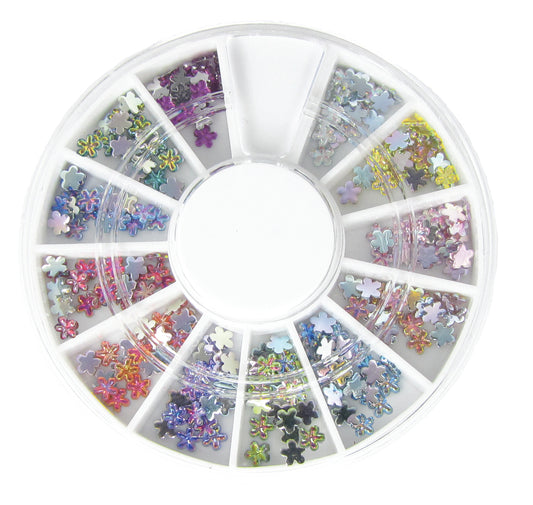 Rainbow Flower Rhinestones 240pcs