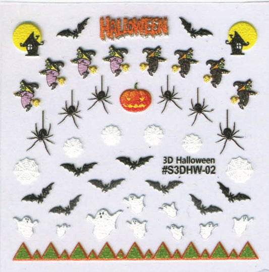 Halloween Sticker - Witches & Bats