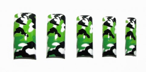 Pre-Designed Tips - Camoflauge 70pcs