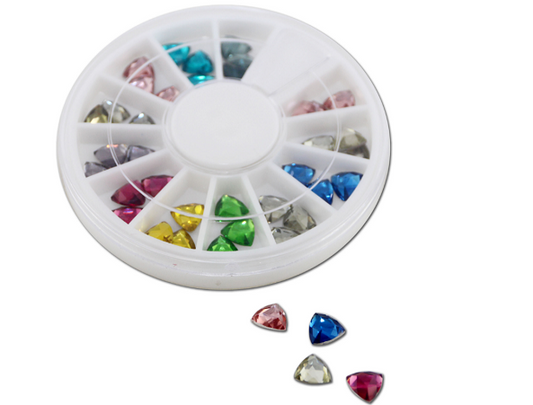 Triangle Rhinestones - 36pc Wheel