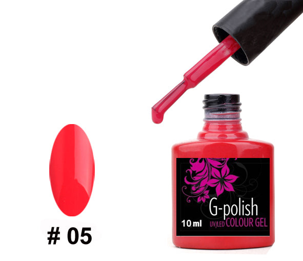 G-Polish Colour no.5 - Red Salmon 10ml