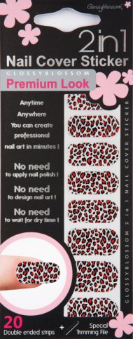 Cover Sticker Red Cheetah