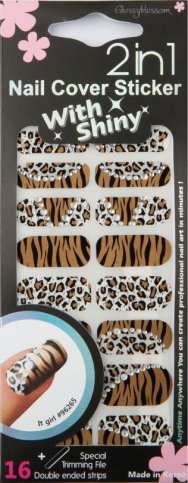 Cover Sticker Leopard Love
