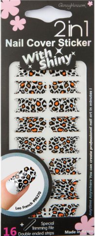 Cover Sticker Leaping Leopard