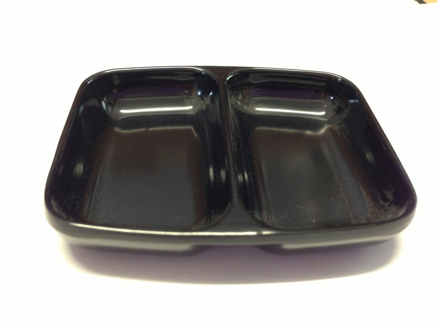 2 Section Black Mixing Dish