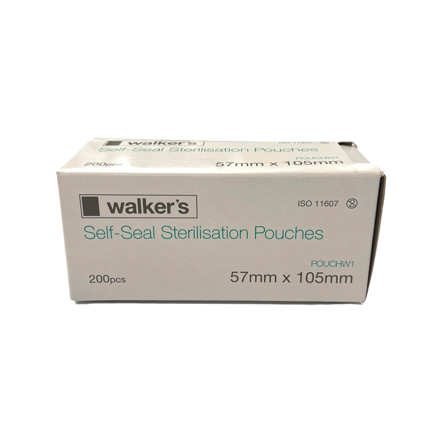 Walker's Self-Seal Sterilisation Pouches 57mm x 105mm Box 200