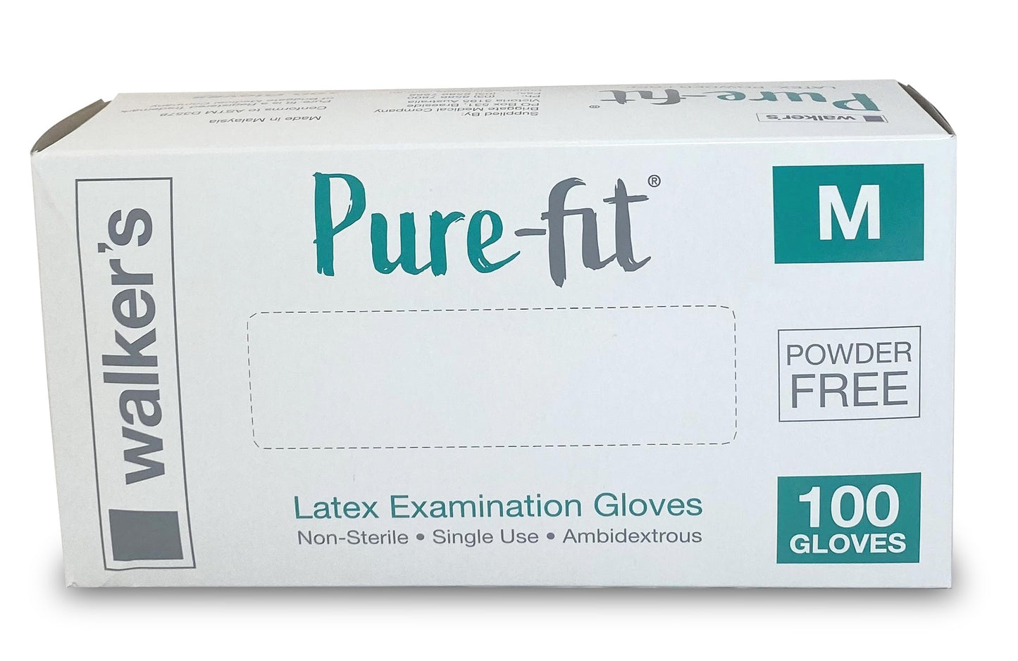 Disposable Latex Gloves - Medium 100pcs
