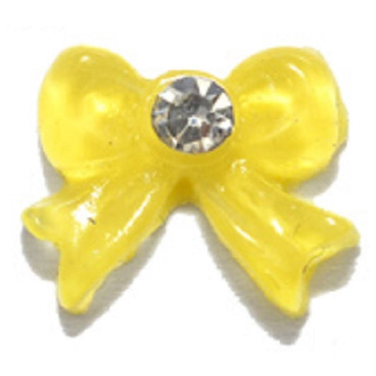 Nail bows #4 Yellow 5pcs