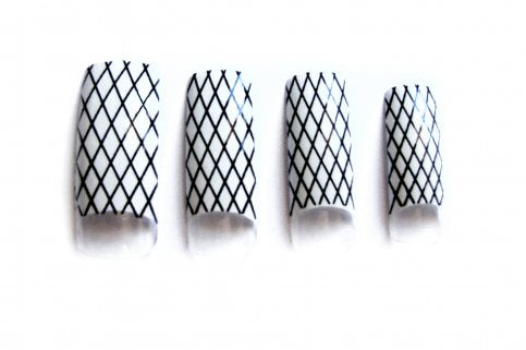 Pre-Designed Tips - White Mesh 70pcs