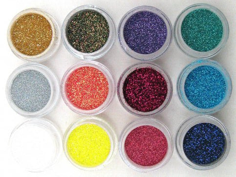 Rainbow Glitter Collection 12pcs - Fine