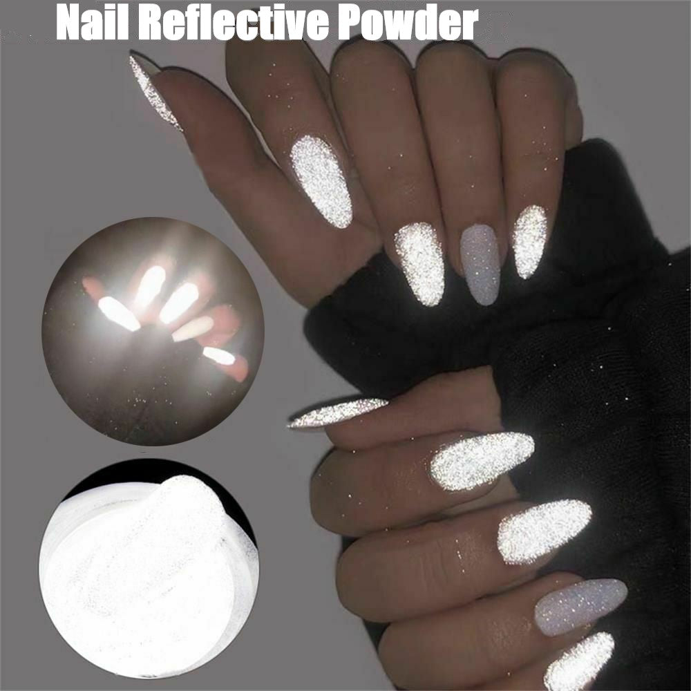 Nail Reflective Powder - White