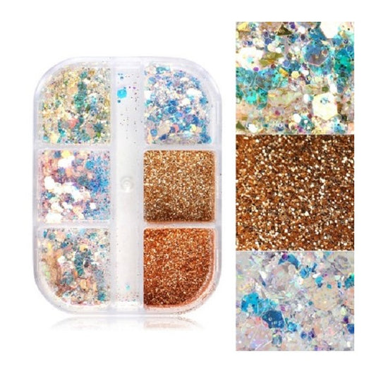 Mixed Glitter Pack - 6 Colours