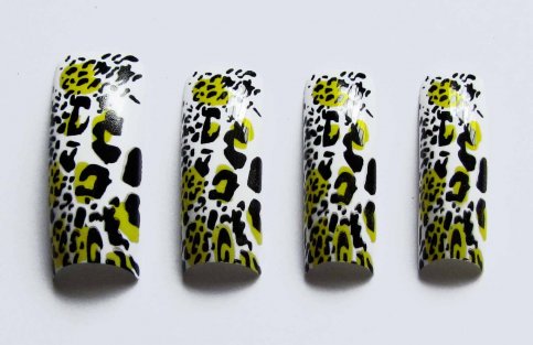 Pre-Designed Tips - Black & Yellow 70pcs