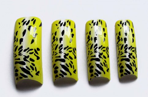 Pre-Designed Tips - Yellow & Black 70pcs